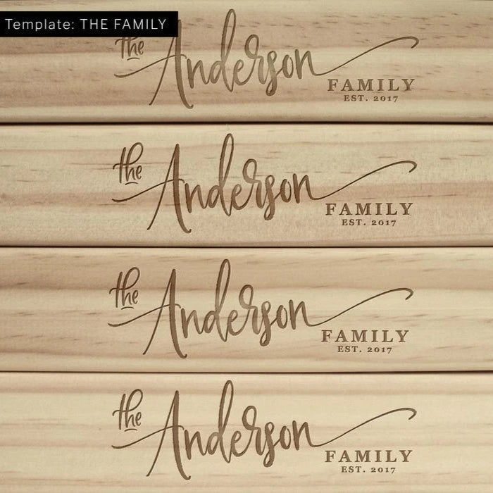Custom Jenga Game Blocks Engraved with Branded Logo
