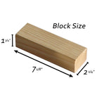 The Block Size of A Jenga Custom Block to be Branded