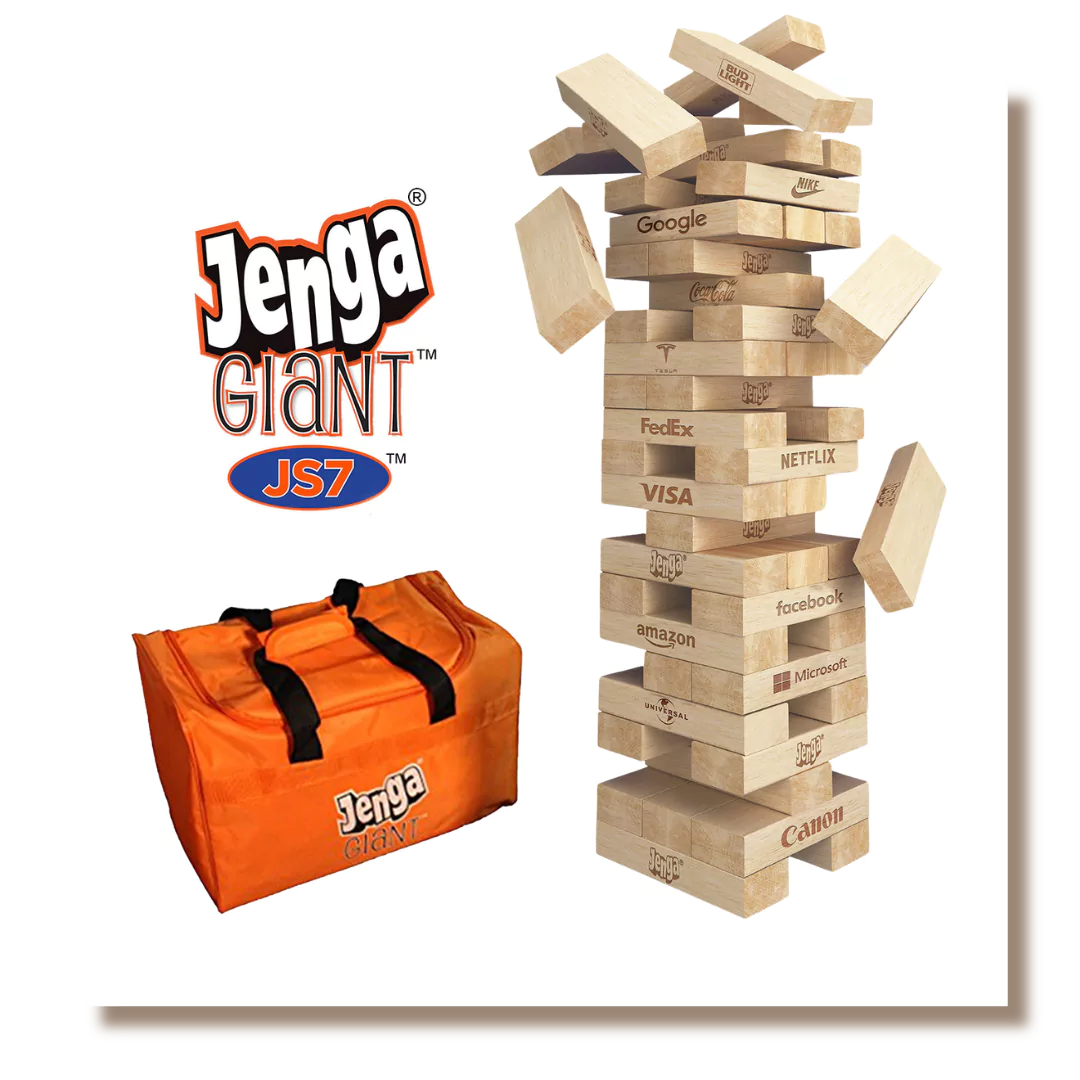 Custom Jenga JS7 Games with Your Branded Logo or Personalization
